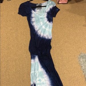 Tie dye maxi dress